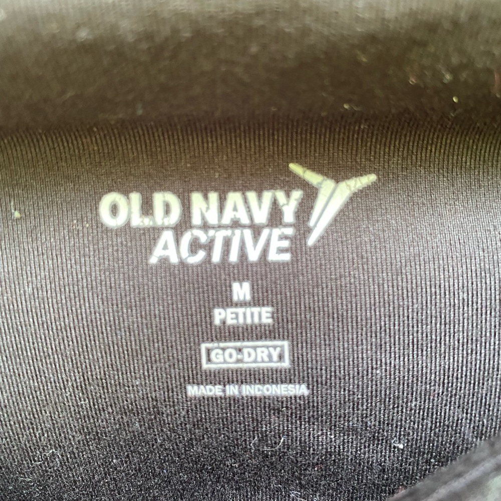 Old Navy Petite Womens High Waisted. Leggings with Mesh Panels Black - Picture 4 of 8